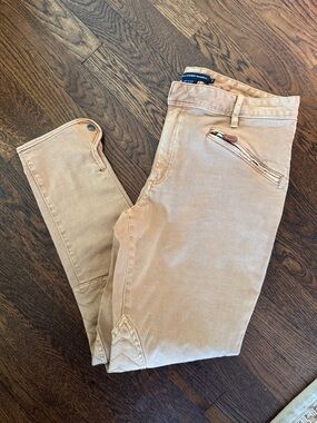 Ralph Lauren Sport Khaki Cotton Blend Pants Equestrian Vibes 31